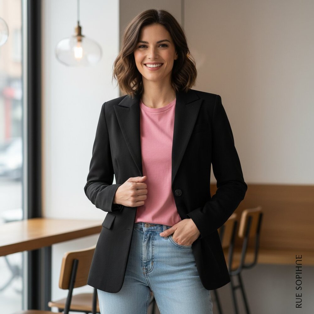 Rue Sophie Lloyd Blazer NWOT Black XS